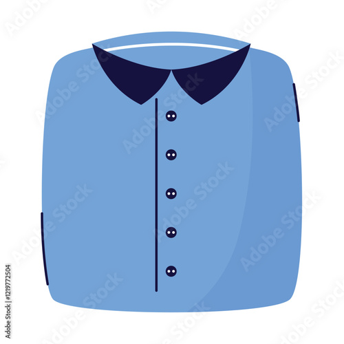 Blue shirt illustration