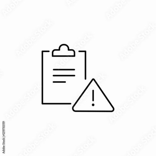 contract warning icon sign vector