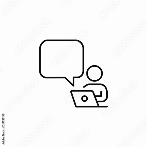 customer service response icon sign vector