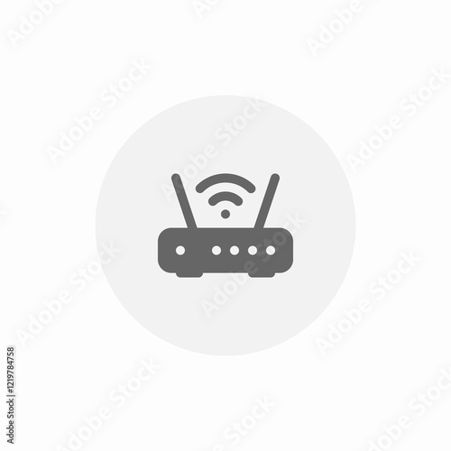 signal device router icon sign vector