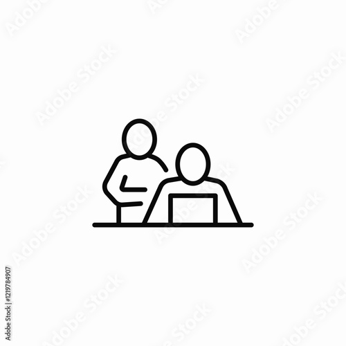 support group icon sign vector