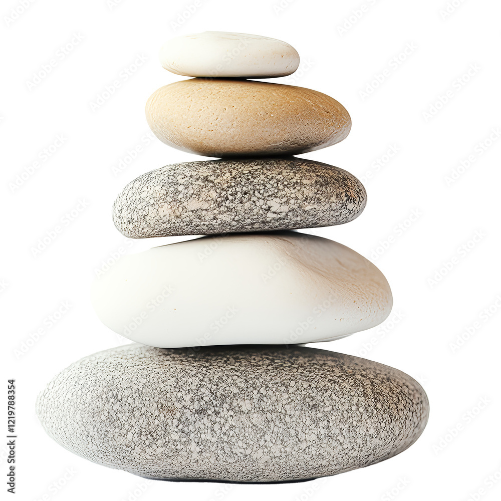Fototapeta premium Stones isolated, cut out 