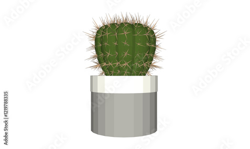 vector illustration of a succulent cactus plant to decorate the interior of the house
