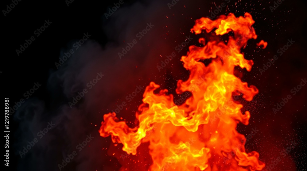Fire Effect Suitable for Photoshop Screen mode SET_1