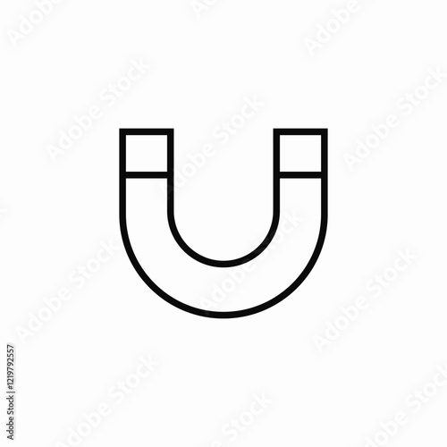 u magnet icon sign vector