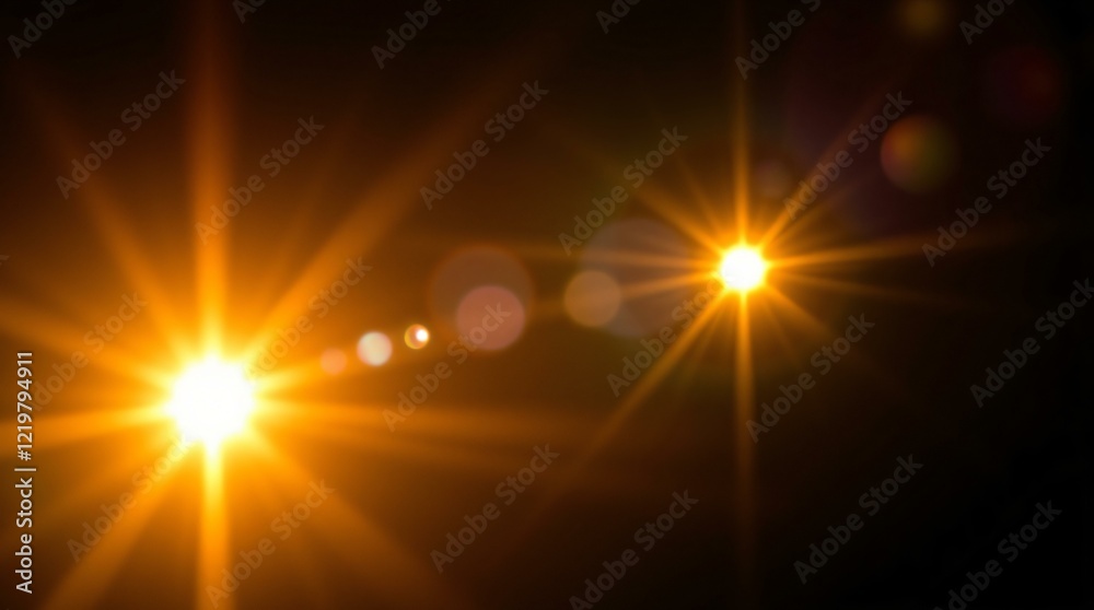 Lens Flare Effect Suitable for Photoshop Screen mode SET_1