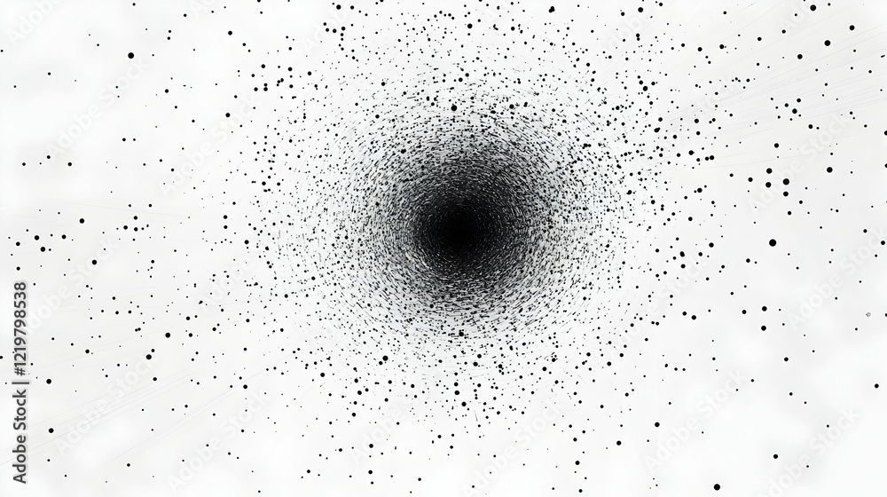 Abstract black hole, cosmic particles, space background, science fiction Abstract black hole, cosmic particles, space background, science fiction