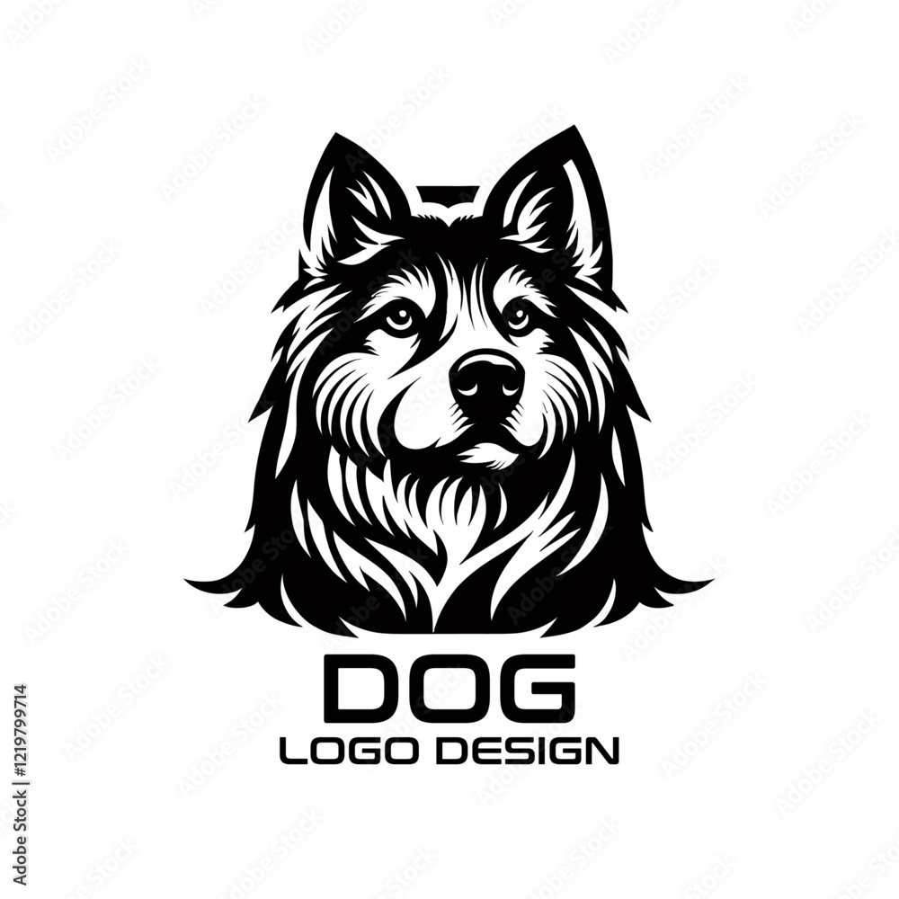 Naklejka premium Dog Vector Logo Design