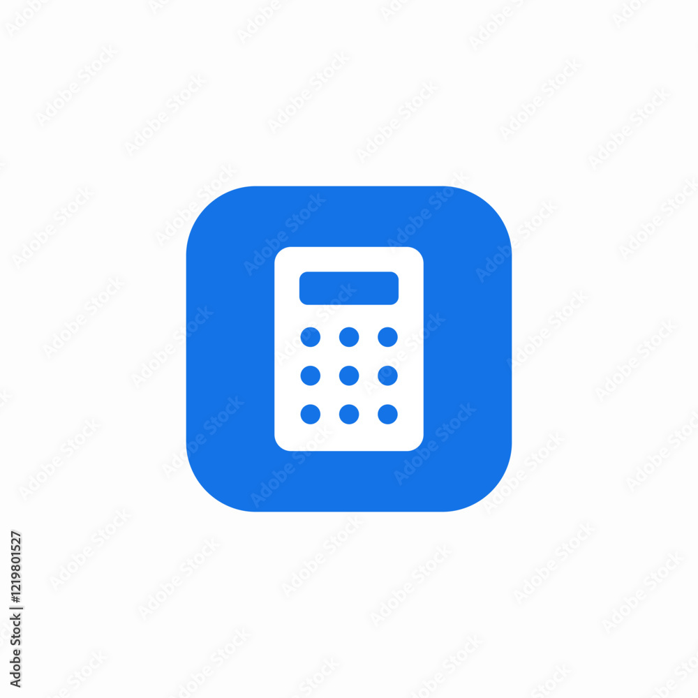 calculator device icon sign vector calculator device icon sign vector