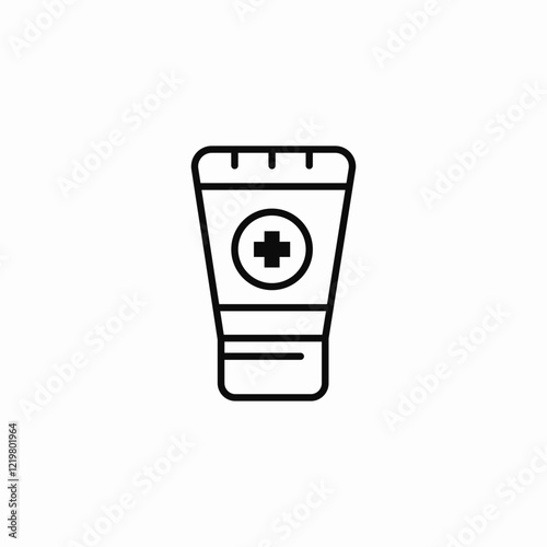 cream applicator icon sign vector