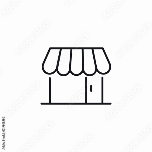 small local shop icon sign vector