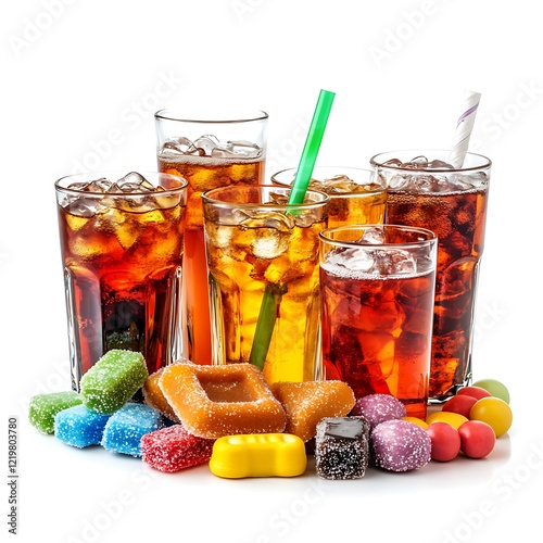 Aspartame Hazard Different Soda Drinks and Candies