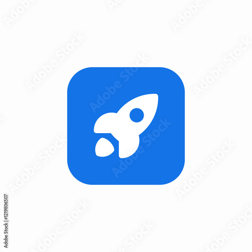 active rocket icon sign vector
