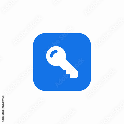 key piece icon sign vector