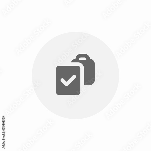 shopping order completed icon sign vector