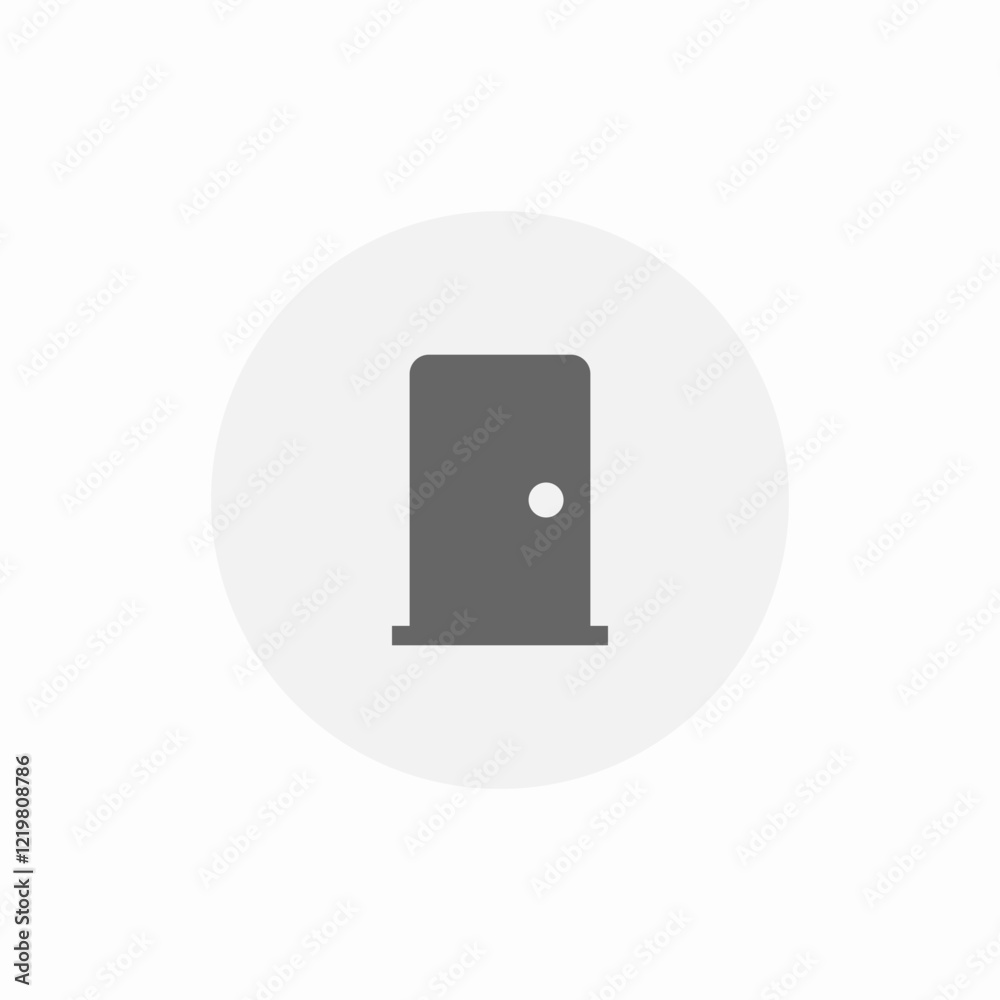 square door frame icon sign vector