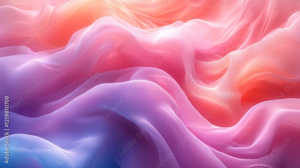 Obraz premium Soft Pastel Blue Gradient Background with Fluid Waves and Gentle Cloud Texture for Calm Atmosphere