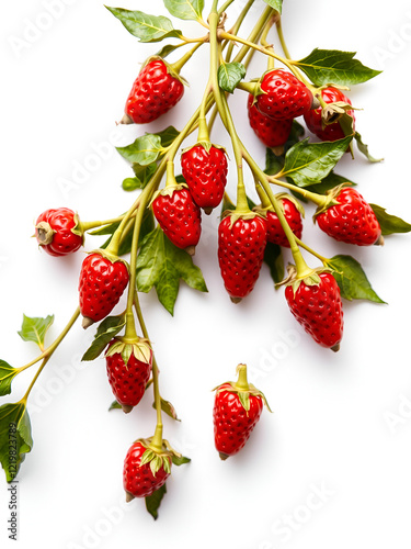 Goji berries, white background, high-resolution photography, insanely detailed photo