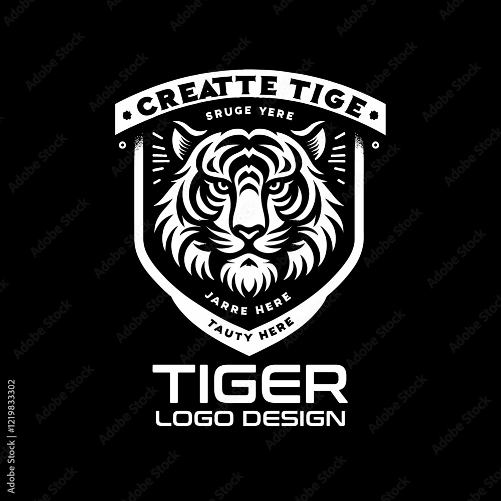 Fototapeta premium Tiger Vector Logo Design
