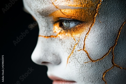 A hyper-realistic close-up of a tear-streaked face, with every pore, wrinkle, and droplet of moisture detailed, their downcast eyes and trembling lips revealing deep shame