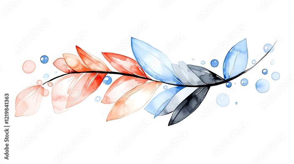 Fototapeta premium Nature's colorful leaves