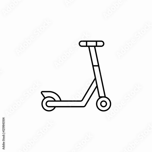 scooter transportation icon sign vector