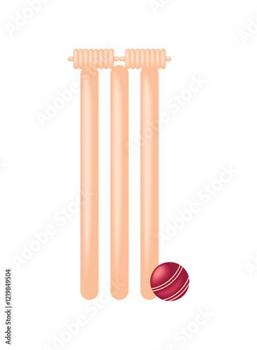 Cricket stumps icon