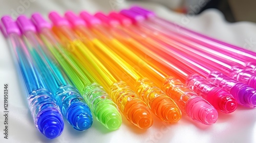 Rainbow Gel Pens: A Vibrant Collection of Colorful Writing Instruments photo