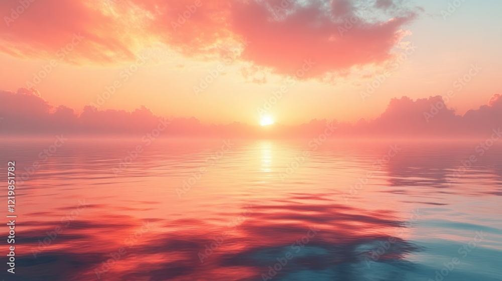 Fototapeta premium Sunset Gradient Background with Orange and Yellow Warm Colors Abstract Design