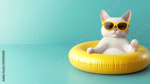 Cool Cat in Yellow Inflatab...