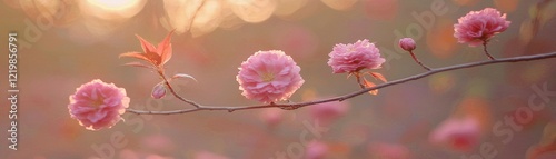 Pink Blossom Branch Soft Fo...