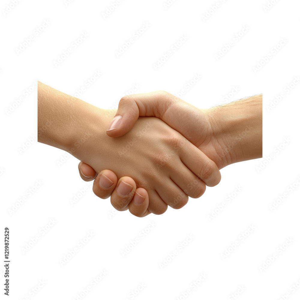 Close-up of a Firm Handshake Between Two People Close-up of a Firm Handshake Between Two People