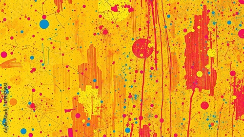 Grunge Texture Art - Bold Colors, Sharp Focus