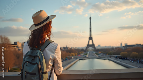 person on the bridge photo