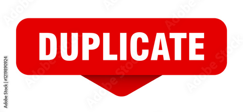 duplicate sticker. duplicate sign on transparent background