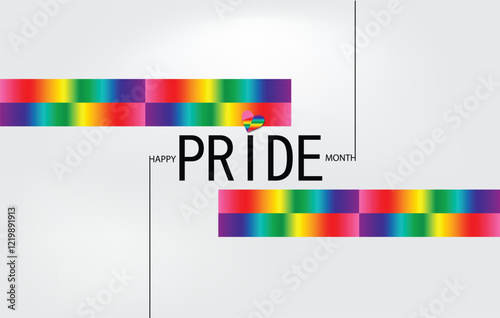 An artistic depiction for LGBT History Month highlighting vibrant colors