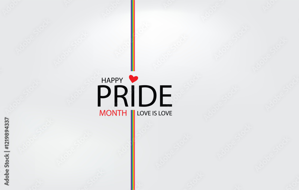 Colorful Journey Happy Pride Month Design Colorful Journey Happy Pride Month Design