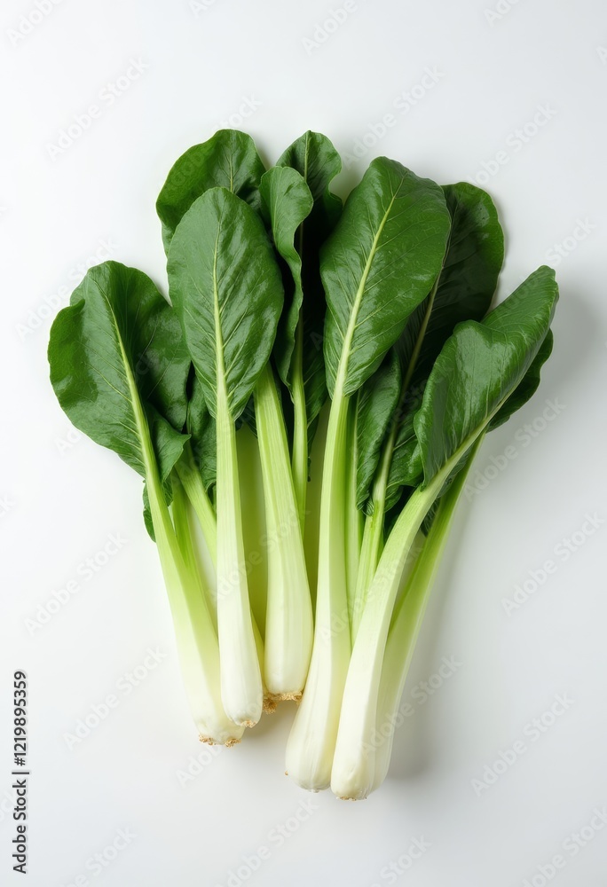 Bunch of bok choy on white background Bunch of bok choy on white background