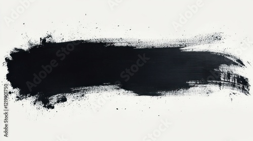 Abstract brush stroke set black paint textures for modern design and creative backgrounds
