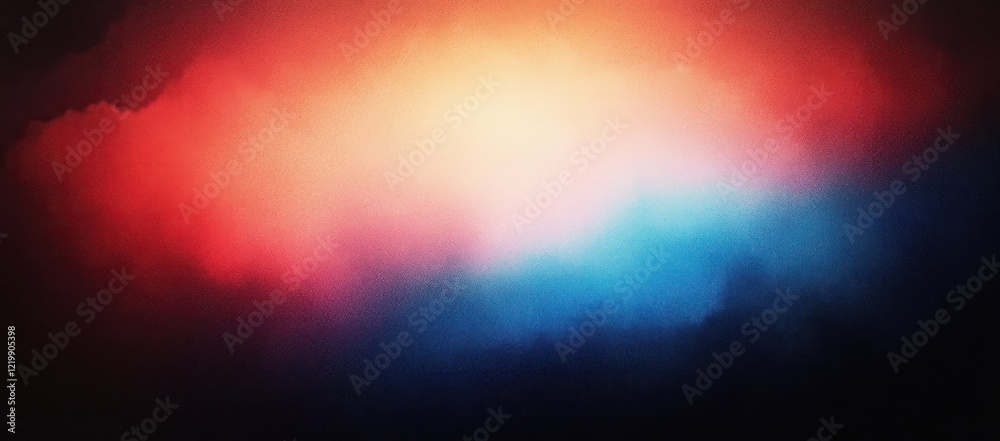 Abstract Gradient Composition Blue Red Dreamy Background Retro Design Glowing Texture Grainy Graphic Art Abstract Gradient Composition Blue Red Dreamy Background Retro Design Glowing Texture Grainy Graphic Art