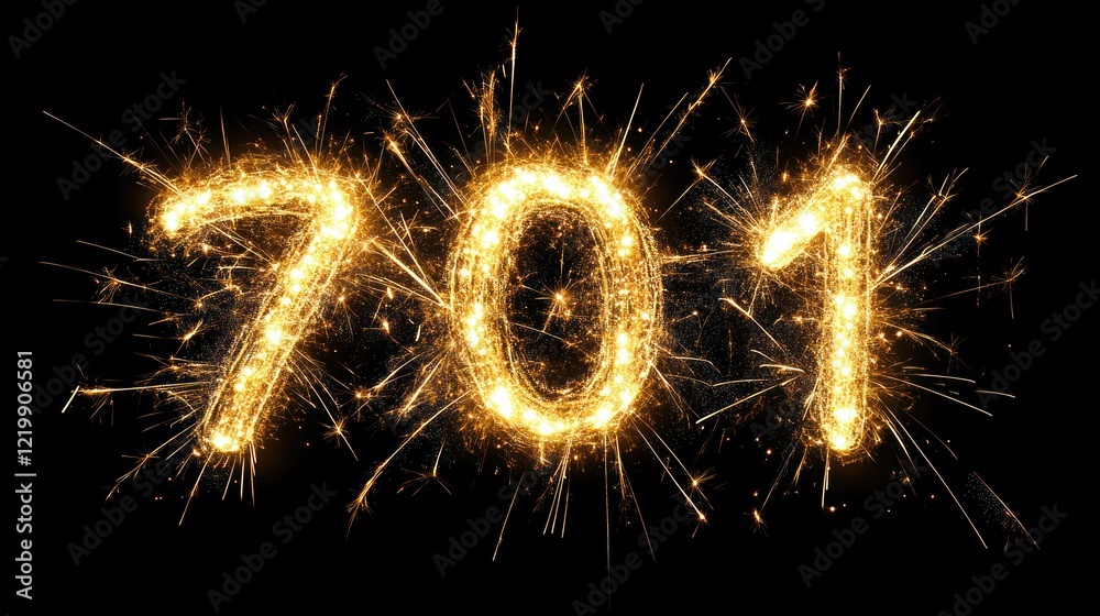 Sparkler Number 701: A Festive Celebration Sparkler Number 701: A Festive Celebration