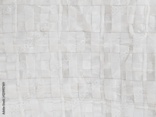 Wallpaper Mural white ceramic mosaic tile wall texture background, white paper texture Torontodigital.ca