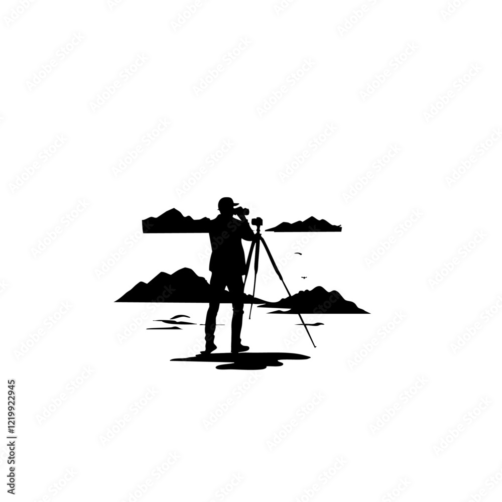 Fototapeta premium Nature Photographer Vector Logo Design