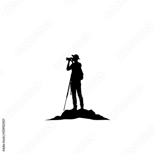 Nature Photographer Vector Logo Design