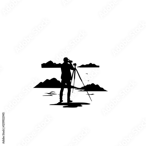 Nature Photographer Vector Logo Design