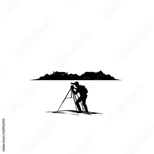 Nature Photographer Vector Logo Design