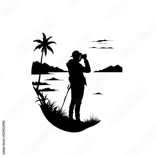 Nature Photographer Vector Logo Design