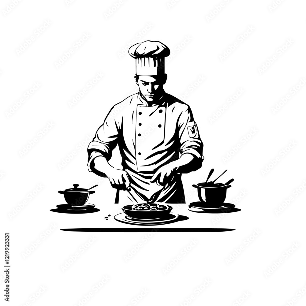 Chef Vector Logo Design Chef Vector Logo Design