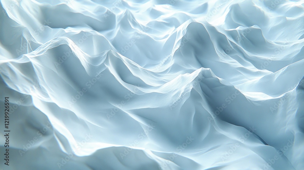 Abstract white wavy background with soft folds and lighting. Abstract white wavy background with soft folds and lighting.