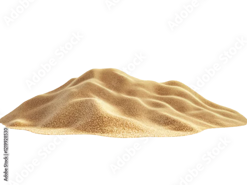Obraz Desert sand pile isolated on transparent  background